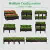 imageVINGLI Square Raised Garden Bed SelfWatering Plastic Planter for Indoor Outdoor Vegetables Fruits Potato Flowers All Weather 2 Pcs6 Pcs