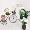imageVINGLI Tricycle Plant Stand Flower Pot Cart Holder Patio Stand Holder Outdoor Displaying Plants Flowers BronzeBronze