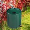 imageVINGLI Upgraded 100 Gallon Collapsible Rain Barrel Portable Water Storage Collection System Weather Proof Sturdy Tank Catcher Container with Filter Spigot Overflow Kit BlackGreen