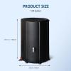 imageVINGLI Upgraded 100 Gallon Collapsible Rain Barrel Portable Water Storage Collection System Weather Proof Sturdy Tank Catcher Container with Filter Spigot Overflow Kit BlackBlack