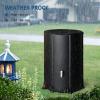 imageVINGLI Upgraded 100 Gallon Collapsible Rain Barrel Portable Water Storage Collection System Weather Proof Sturdy Tank Catcher Container with Filter Spigot Overflow Kit BlackBlack