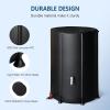 imageVINGLI Upgraded 100 Gallon Collapsible Rain Barrel Portable Water Storage Collection System Weather Proof Sturdy Tank Catcher Container with Filter Spigot Overflow Kit BlackBlack