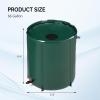 imageVINGLI Upgraded 100 Gallon Collapsible Rain Barrel Portable Water Storage Collection System Weather Proof Sturdy Tank Catcher Container with Filter Spigot Overflow Kit BlackGreen