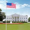 imageVINGLI Upgraded 20FT Sectional Aluminum Flagpole Thick Tube Halyard Flag PoleKit Free 2733mph 3x5 USA American Flag Golden Ball Top Halyard Rope PVC SleeveOutdoor Residential Garden Gazebo2pcs25FT