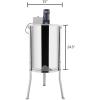 imageVINGLI Upgraded Electric 4 Frame Honey Extractor Stainless Steel Honeycomb Spinner Drum with Adjustable Height Stands Beekeeping Pro Apiary Centrifuge Equipment4 Frames