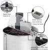 imageVINGLI Upgraded Electric 4 Frame Honey Extractor Stainless Steel Honeycomb Spinner Drum with Adjustable Height Stands Beekeeping Pro Apiary Centrifuge Equipment4 Frames