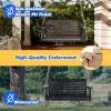imageVINGLI Upgraded Patio Wooden Porch Swing for Courtyard ampamp Garden Heavy Duty 880 LBS Swing Chair Bench with Hanging Chains for Outdoors Black 4 FTBlack