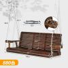 imageVINGLI Upgraded Patio Wooden Porch Swing for Courtyard ampamp Garden Heavy Duty 880 LBS Swing Chair Bench with Hanging Chains for Outdoors Black 4 FTRustic