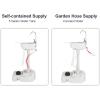 imageVINGLI Upgraded Portable Sink Rolling Hand Wash Basin Stand with Towel Holder ampamp Soap Dispenser ampamp Wheels Perfect for GardenCampingOutdoor EventsGatheringsWorksiteRVIndoorStandard