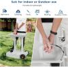 imageVINGLI Upgraded Portable Sink Rolling Hand Wash Basin Stand with Towel Holder ampamp Soap Dispenser ampamp Wheels Perfect for GardenCampingOutdoor EventsGatheringsWorksiteRVIndoorUpgraded