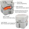 imageVINGLI Upgraded Portable Sink and Toilet Combo Selfcontained 5 Gal Hand Washing Station ampamp 53 Gal Flushing Toilet Perfect for CampingRVBoatRoad TripperCamper Detachable ampamp Lightweight