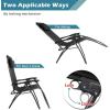 imageVINGLI Upgraded Zero Gravity Chair Set of 2 Lounge Outdoor Chairs with Trays and Pillows Folding Patio Recliner Chairs for Backyard Poolside GardenBlack