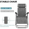 imageVINGLI Upgraded Zero Gravity Chair Set of 2 Lounge Outdoor Chairs with Trays and Pillows Folding Patio Recliner Chairs for Backyard Poolside GardenGrey
