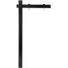 imageVINGLI Vinyl PVC Real Estate Sign Post 6 Tall Yard Post for Sale Open House and Home Black Two PackBlack