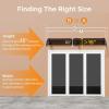imageVINGLI Window Awning Door Canopy Exterior 40quot x 80quot Awnings for Doors Polycarbonate Cover Patio Door Awning Rain Snow Sunlight Protection Hollow Sheet Clear Board ampamp Black BracketBrown Board  Black Bracket