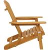 imageVINGLI Wooden Adirondack Chair Comfy Patio Chair Foldable Outdoor Chair Weather Resistant Chair for Deck Porch Backyard GardenNatural Color