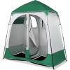 imageVINGLI 2 Room Shower Tent 75 FT Instant Pop Up Shelter with Carrying Bag Privacy Changing Room TentPerfect for Portable Toilet Camping Dressing Outdoor Indoor Easy Set UpDark Green
