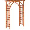 imageVINGLI 85in Wooden Arbor Wedding Arch for Ceremony Wood Trellis for Plant Climbing Christmas Decor Pergola for Garden Backyard Lawn TeakTeak