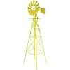 imageVINGLI 8FT Ornamental Windmill Backyard Garden Decoration Weather Vane Heavy Duty Metal Wind Mill w 4 Legs Design Grey 8 Feet 216 Inches 800 Feet 2598 Inches 2598 InchesYellow