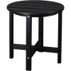 imageVINGLI Adirondack Side Table HPDE End Table Outdoor Indoor Table Weather Resistant Side Table for Living Room Bedroom Patio Garden DecorBlack