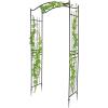 imageVINGLI Garden Arbor Arch for Wedding Ceremony Party Christmas Garden Decor Steel Garden Trellis for Plant Climbing Pergola for Garden Backyard Lawn Bridge TopBridge Top