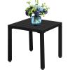 imageVINGLI Metal Patio Side Table Indoor Outdoor End Table 19 Patio Coffee Bistro Table Outdoor Patio Furniture Table