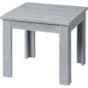 imageVINGLI Outdoor Adirondack Side Table WNatural Finished 18quot Square Thick Wooden Coffee Table Top Stable Large Weight Capacity Conversation End Table for Patio Backyard Garden Poolside and BalconyGrey