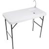 imageVINGLI Outdoor Folding Fish and Game Cleaning Table wSink Portable ampamp Durable Standard Garden Connection Upgraded Drainage Hose Stainless Steel Classic1 Sink Classic