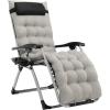 imageVINGLI Padded Zero Gravity Chair with Removable Cushion Outdoor Recliner Chair with Cup Holder Lawn Chair Padded Patio Lounger Chair
