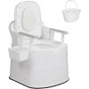 imageVINGLI Portable Toilet Commode with 5 Gallon Bucket Inner Lightweight Camping RV Toilet for Adult Kids Boat Van Travel ClassicUpgrade