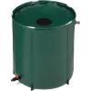 imageVINGLI Upgraded 100 Gallon Collapsible Rain Barrel Portable Water Storage Collection System Weather Proof Sturdy Tank Catcher Container with Filter Spigot Overflow Kit BlackGreen
