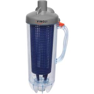 imageVINGLI Leaf Canister with Plastic Mesh Basket Leaf Trap with Handle Skim Leaves and Twigs Fits Pool Vacuum Cleaner Automatic Sweeper BlueBlueGrey