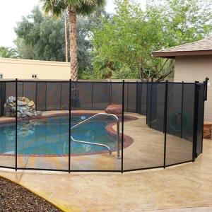imageVINGLI Pool Fence 5Ft x 48Ft Swimming Pool Fence in Ground Pool Safety Fencing Black5x12 Feet