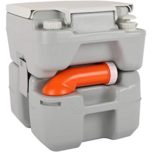 imageVINGLI Portable 53 Gallon Camping Toilet wCarrying BagLarge Capacity Tank for CampingBoatTruckGray