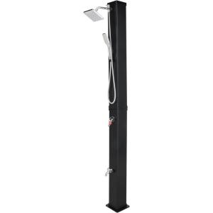 imageVINGLI Solar Heated Shower 93 Gallon Outdoor Shower with Shower Head and Foot Shower Tapfor Outdoor Backyard Poolside Beach Pool SpaBlack 93 Gallon106 Gallon  Hand Shower  Black