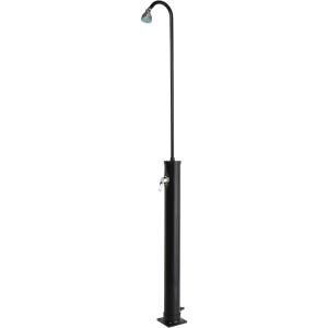 imageVINGLI Solar Heated Shower 93 Gallon Outdoor Shower with Shower Head and Foot Shower Tapfor Outdoor Backyard Poolside Beach Pool SpaBlack 93 Gallon23 Gallon