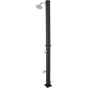 imageVINGLI Solar Heated Shower 93 Gallon Outdoor Shower with Shower Head and Foot Shower Tapfor Outdoor Backyard Poolside Beach Pool SpaBlack 93 Gallon55 Gallon
