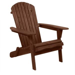 imageVINGLI Wooden Adirondack Chair Comfy Patio Chair Foldable Outdoor Chair Weather Resistant Chair for Deck Porch Backyard GardenCarbonized Color