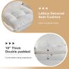 imageVINGLI 110quot Modern U Shaped Sectional Sofa Couch with 51quotD Double Chaise for Living Room Large Tufted Button Couch Sets with 59quot Thickness Seating Padding for Small Spaces Light GreyTufted ButtonDimandbeige