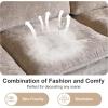 imageVINGLI 110quot Modern U Shaped Sectional Sofa Couch with 51quotD Double Chaise for Living Room Large Tufted Button Couch Sets with 59quot Thickness Seating Padding for Small Spaces Light GreyTufted ButtonDimandkhaki