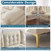 imageVINGLI 110quot Modern U Shaped Sectional Sofa Couch with 51quotD Double Chaise for Living Room Large Tufted Button Couch Sets with 59quot Thickness Seating Padding for Small Spaces Light GreyTufted ButtonDimandbeige
