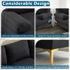 imageVINGLI 110quot Modern U Shaped Sectional Sofa Couch with 51quotD Double Chaise for Living Room Large Tufted Button Couch Sets with 59quot Thickness Seating Padding for Small Spaces Light GreyTufted ButtonFlatblack