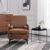 imageVINGLI 25quot W 23quot D Rustic Accent Chairs Set of 2 Comfy Cross Legged Reading Chairs Upholstered Cozy Sofa Armchairs Corner Sitting Chairs Modern Office Chairs for Living Room Bedroom ReceptionMicrofiberrustic