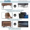 imageVINGLI 25quot W 23quot D Rustic Accent Chairs Set of 2 Comfy Cross Legged Reading Chairs Upholstered Cozy Sofa Armchairs Corner Sitting Chairs Modern Office Chairs for Living Room Bedroom ReceptionMicrofiberrustic