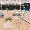 imageVINGLI 32quot Plastic Folding Round Table Bar Height HDPE Matrial with Gray Metal Finish High Top Table for Outdoor Party Cafes Restaurants Backyard Dining Room Wedding Event1 Pack WhiteWhite