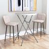 imageVINGLI 32quot Plastic Folding Round Table Bar Height HDPE Matrial with Gray Metal Finish High Top Table for Outdoor Party Cafes Restaurants Backyard Dining Room Wedding Event1 Pack WhiteWhite