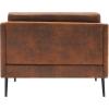 imageVINGLI 335quotW Oversized Deep Seated Chair Overstuffed Chair and A Half Mid Century Club Sitting Armchair Upholstered Extra Large Sofa Lounger Accent Chairs for Living RoomBedrrom Microfiber Rustic15 Armchair