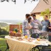 imageVINGLI 4 FT Plastic Folding Camping Table3Level Adjustable Height Portable inOutdoor Party Picnic Dining Desk Garden Soccer Multipurpose Entertaining ActivitiesWhiteBlack