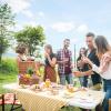 imageVINGLI 4 FT Plastic Folding Camping Table3Level Adjustable Height Portable inOutdoor Party Picnic Dining Desk Garden Soccer Multipurpose Entertaining ActivitiesWhiteWhite