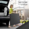 imageVINGLI 4 FT Plastic Folding Camping Table3Level Adjustable Height Portable inOutdoor Party Picnic Dining Desk Garden Soccer Multipurpose Entertaining ActivitiesWhiteBlack